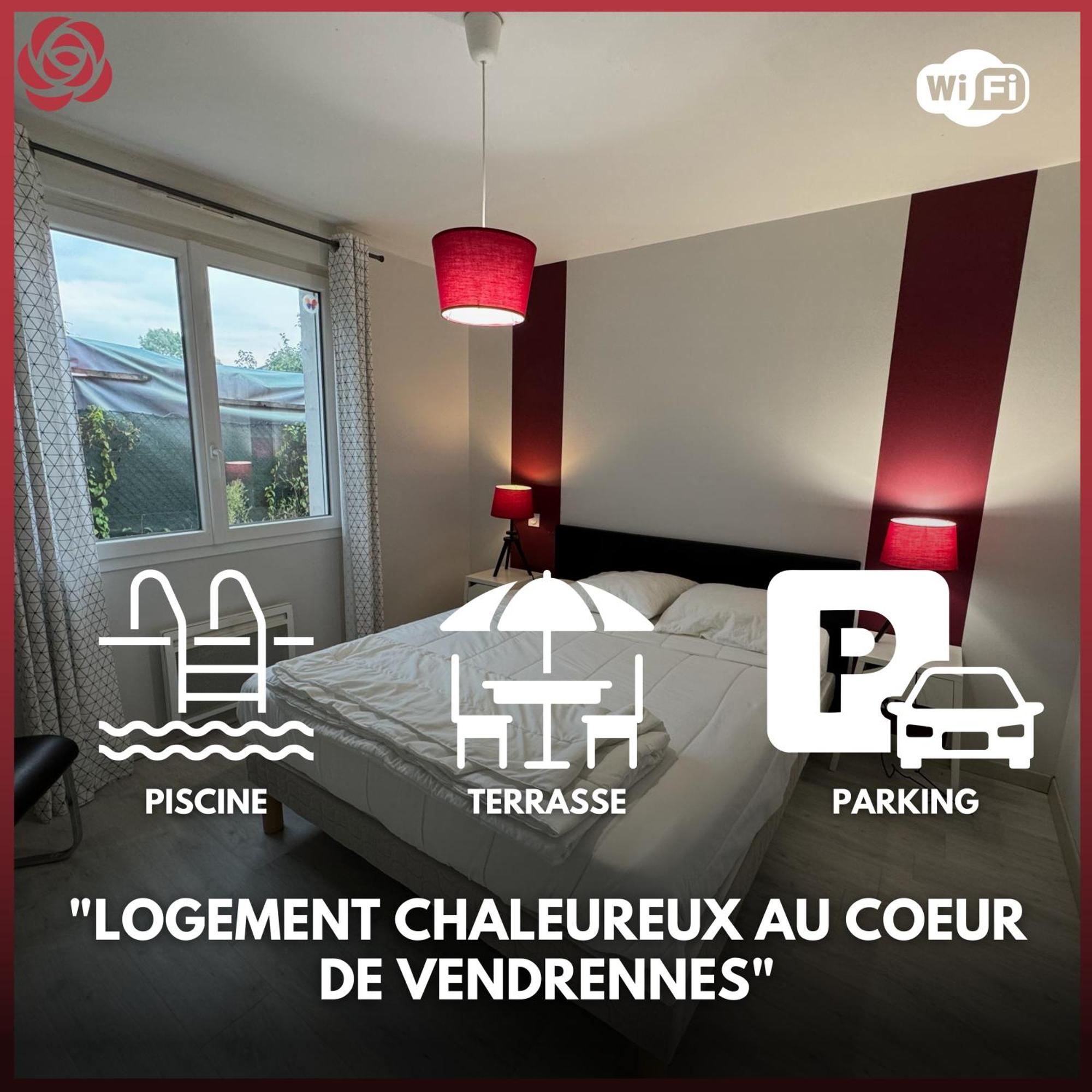 Domaine Des 5 Roses - Rose Rouge Lägenhet La Guierche Exteriör bild